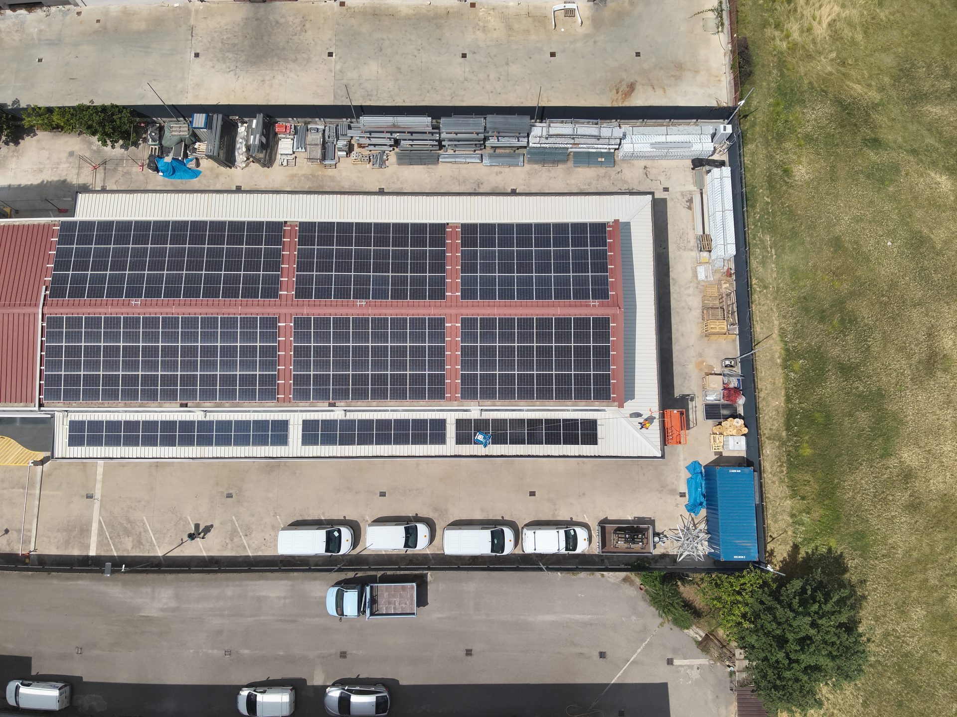Impianto fotovoltaico sulla copertura della sede Novare a Battipaglia
