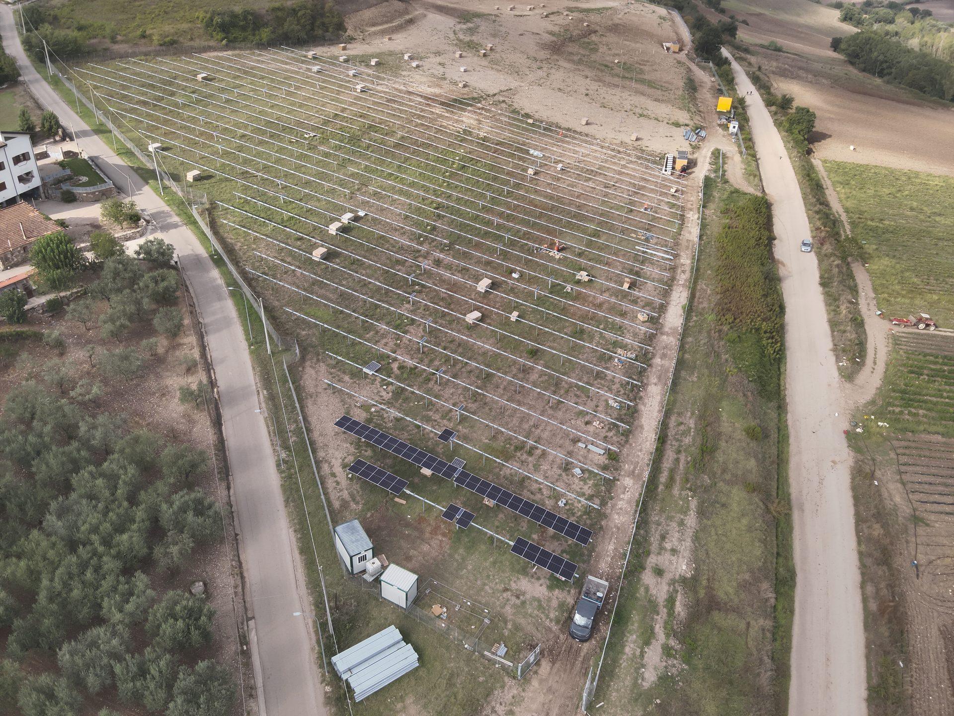 Impianto fotovoltaico utility scale a terra realizzato da Novare