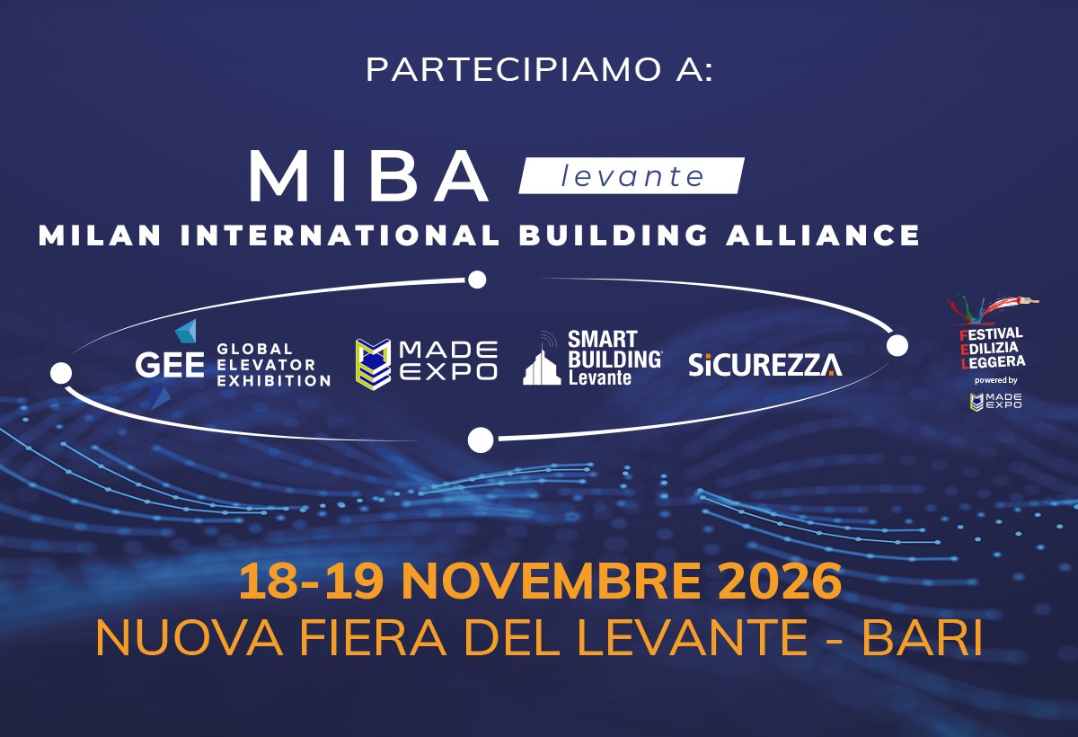 Novare Sistemi Innovativi partecipa a MIBA Levante, 18-19 novembre 2026, Nuova Fiera del Levante di Bari